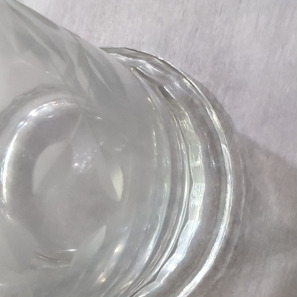 Small etched glass cigarette holder , Spooner, vase - Picture 5 of 6